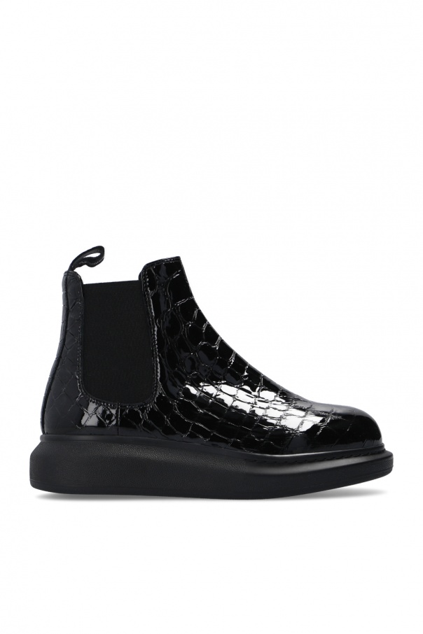 Alexander mcqueen embellished leather ankle boots deals